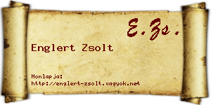 Englert Zsolt névjegykártya